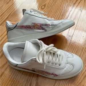 ISABEL MARANT Women’s Bryce Low-Top Leather Sneakers Sz 37